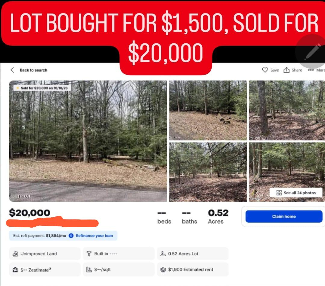Property flipped for profit